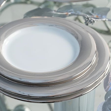 VILLA ITALIA Serwis obiadowy na 6 osób Komplet talerzy porcelanowych VALENTINO