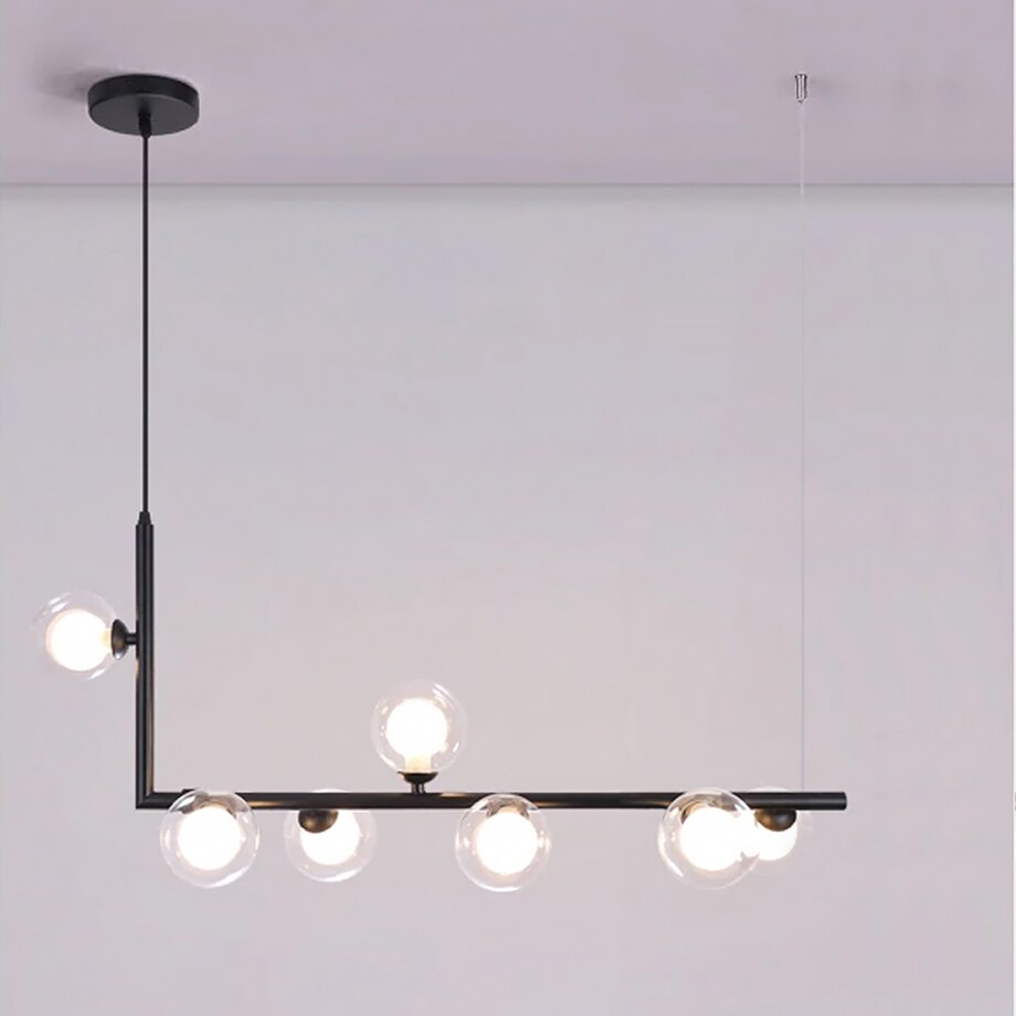 Lampa Sufitowa 6 Głowic Metalowa Czarna Industrial