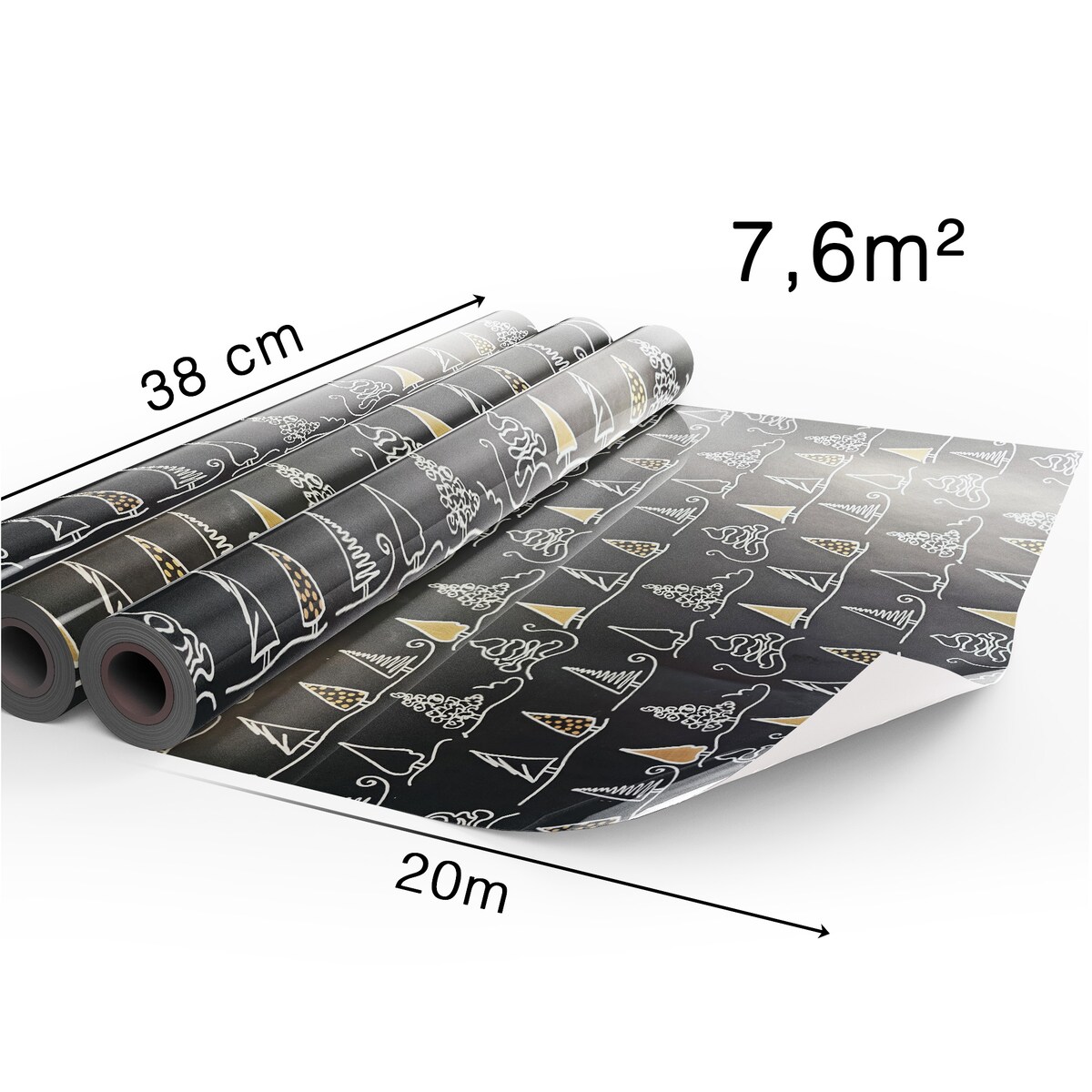 Papier Prezentowy Do Pakowania Prezentów 20 m MEGAROLKA Świąteczny Do Paczek Boże Narodzenie Ozdobny