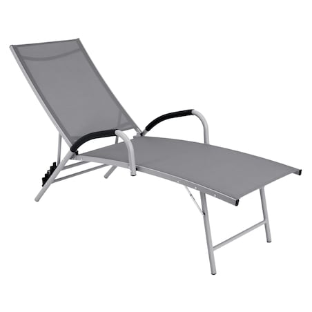 Leżanka aluminiowa SKŁADANA ogrodowa regulowana