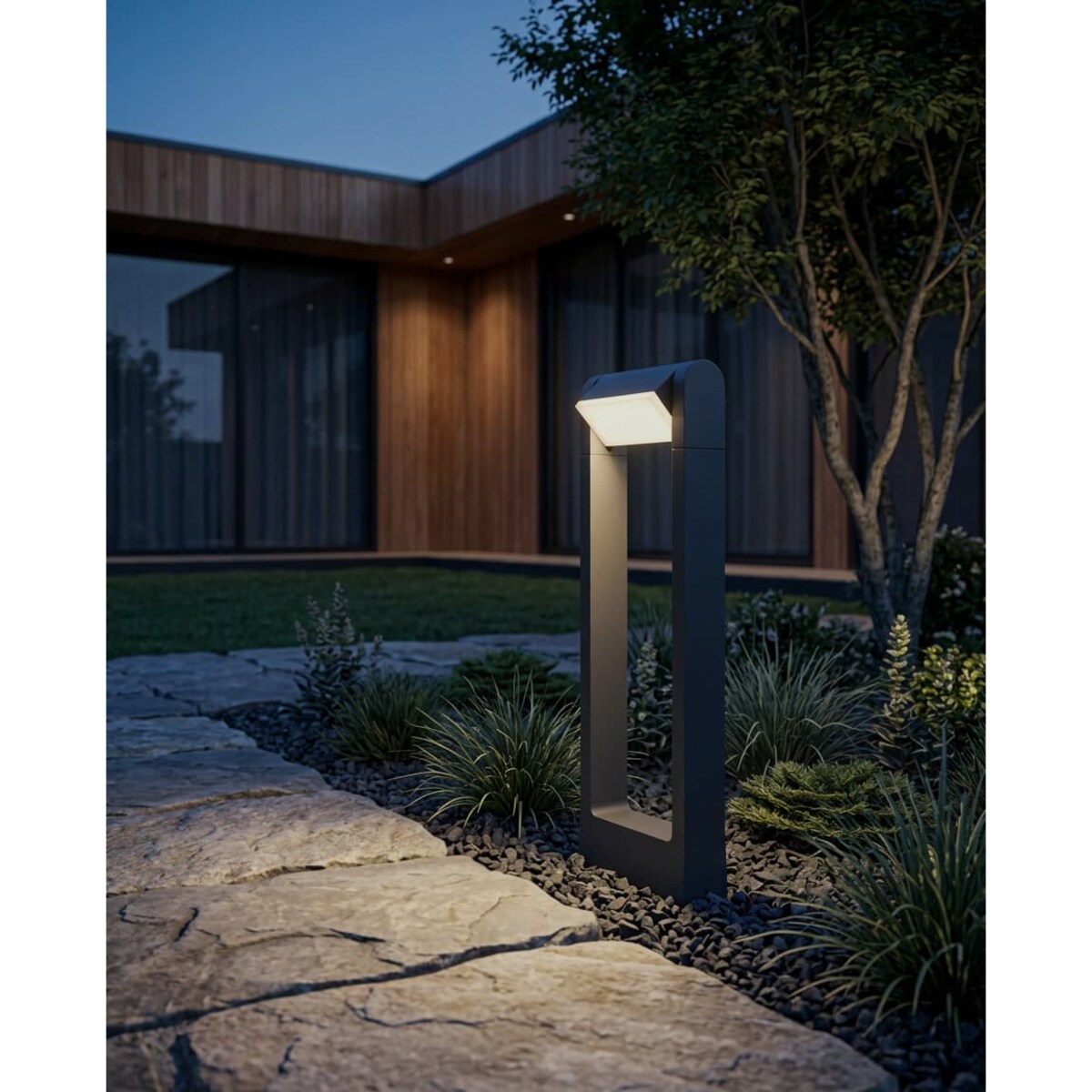 Lampa ogrodowa stojąca K-8257 z serii NOVARA GREY