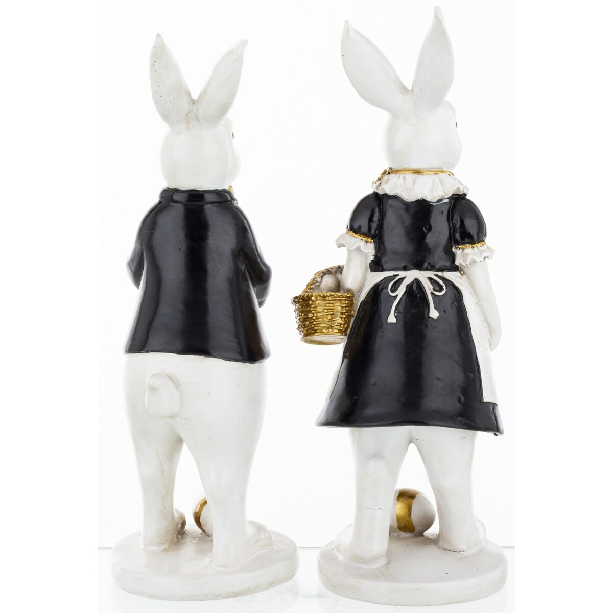 Dekoracja z ceramiki 13,5x9,5x9,5 cm JAJO - II small z królikiem