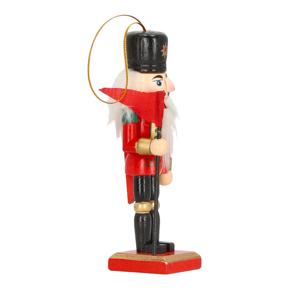 Zestaw 2 ZAWIESZKI NA CHOINKĘ dziadek do orzechów DREWNIANE