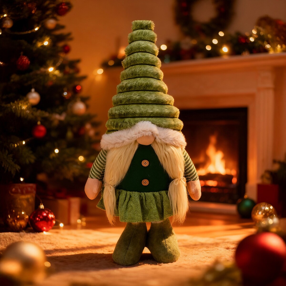 Skrzat świąteczny na teleskopowych nogach ozdoba na święta