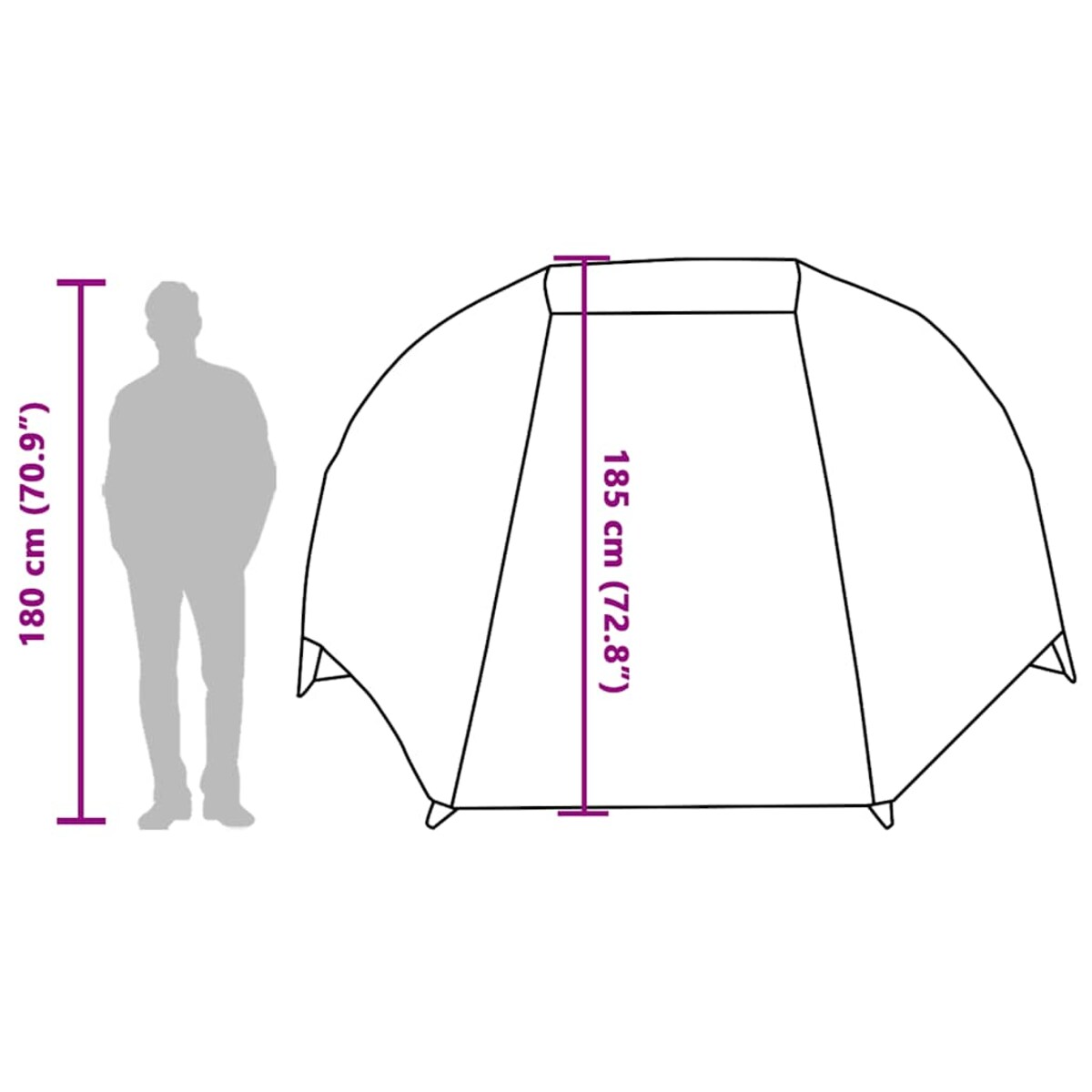 vidaXL Namiot wędkarski, 5-os., moro, wodoszczelny