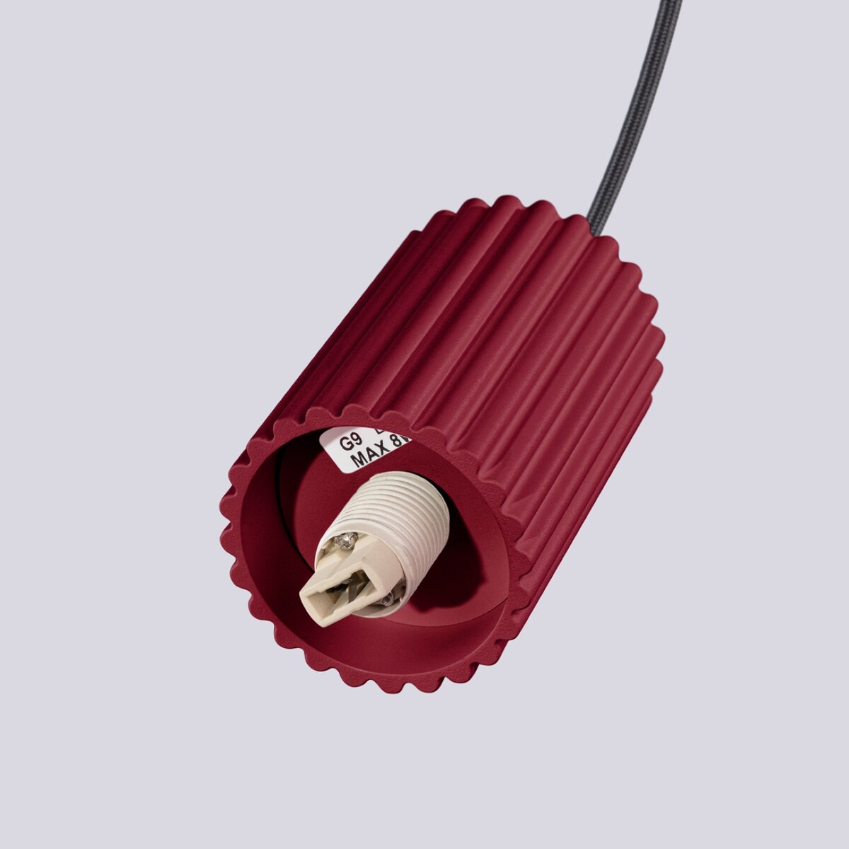 Lampa wisząca HALO 2P burgund