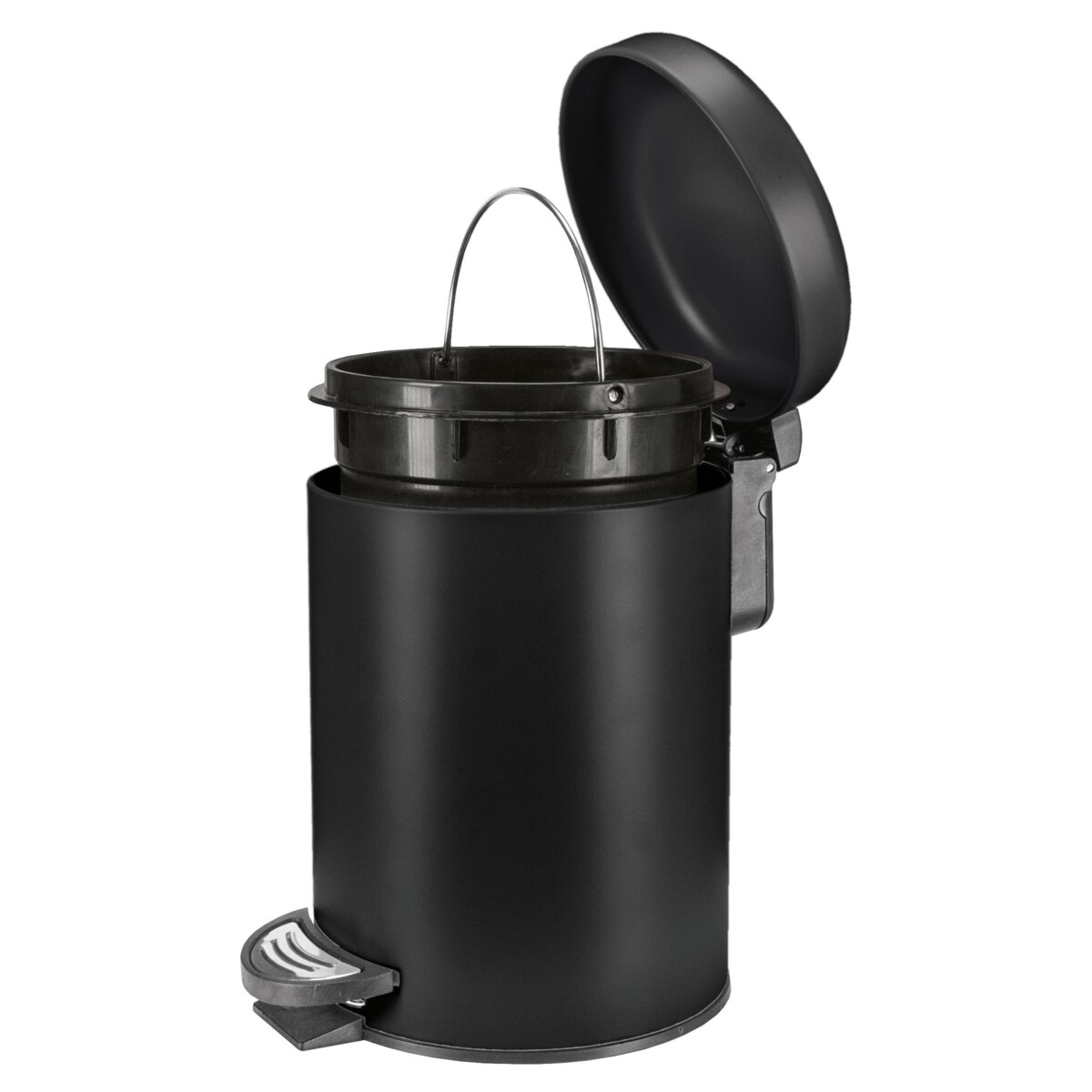 Kleine Wolke One Kosz łazienkowy 3L, metal czarny mat