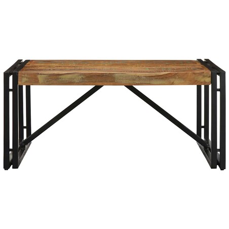 vidaXL Stolik kawowy wielokolorowy 80x80x35 cm lite drewno odzyskane