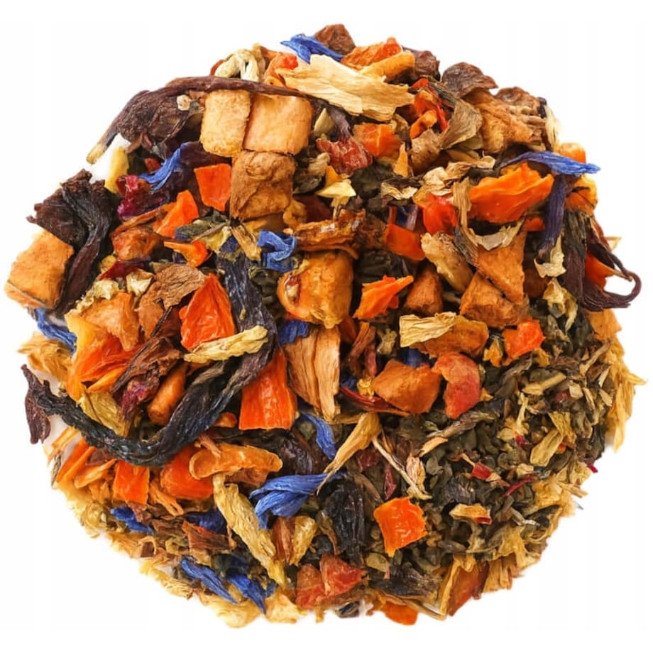 Sypana herbata owocowa RABARBAROWY SORBET jabłka rabarbar 150g premium