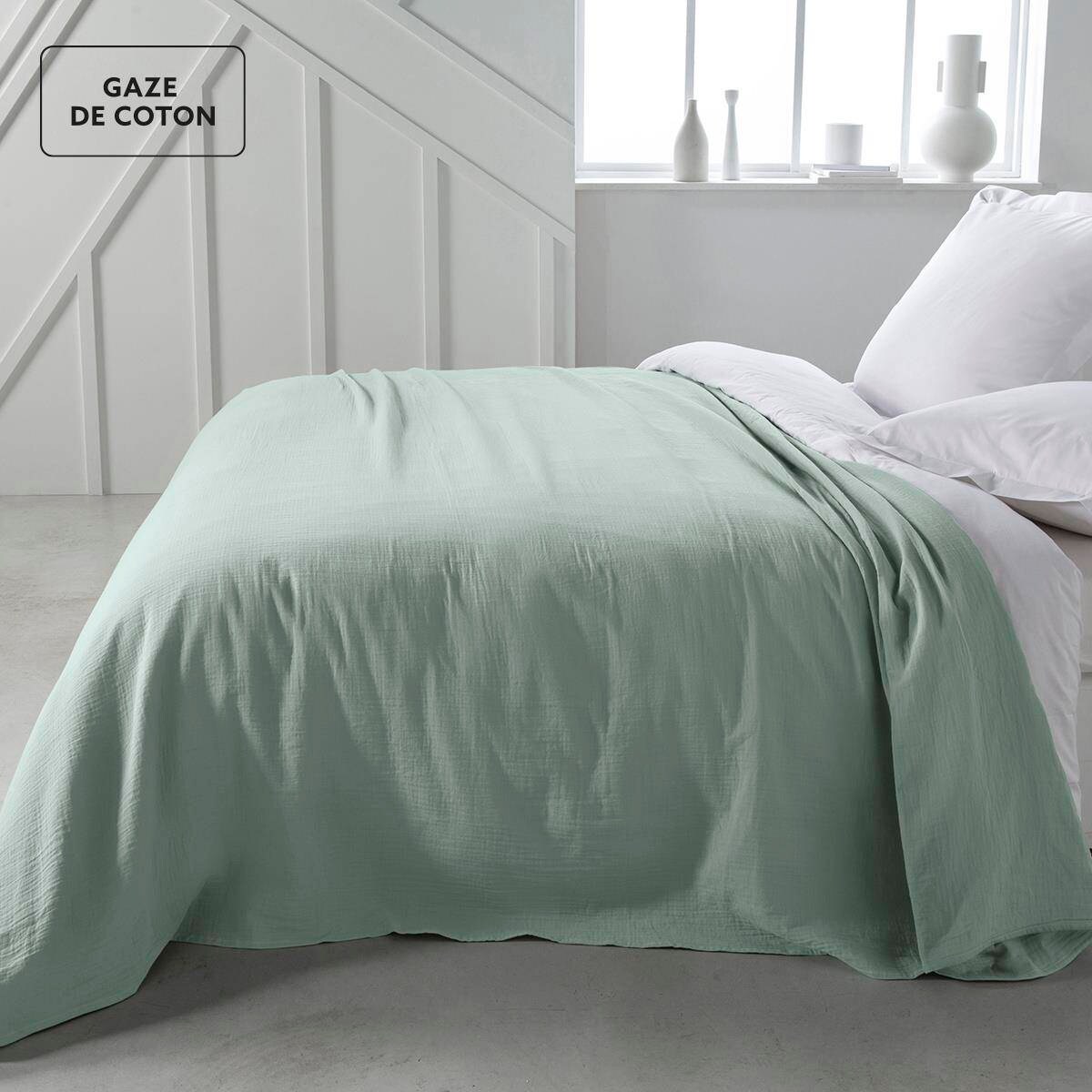 Narzuta na łóżko Japandi, bawełna, 220 x 240 cm