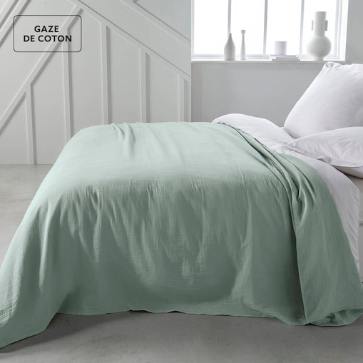 Narzuta na łóżko Japandi, bawełna, 220 x 240 cm