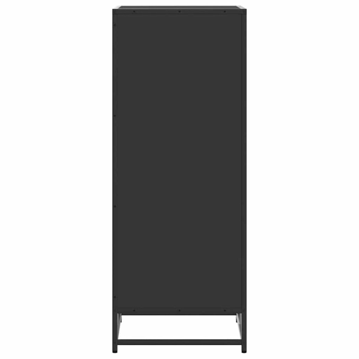 vidaXL Stojak na buty, czarny, 48x38x97,5 cm, materiał drewnopochodny