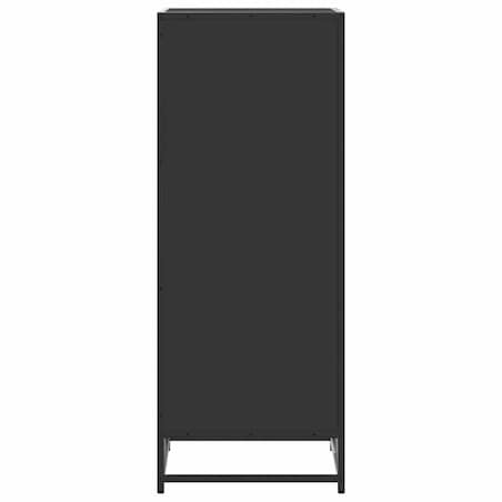 vidaXL Stojak na buty, czarny, 48x38x97,5 cm, materiał drewnopochodny