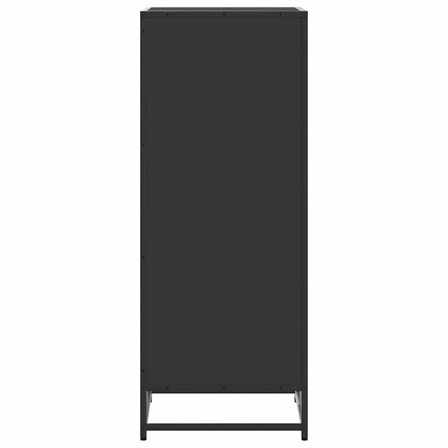 vidaXL Stojak na buty, czarny, 48x38x97,5 cm, materiał drewnopochodny