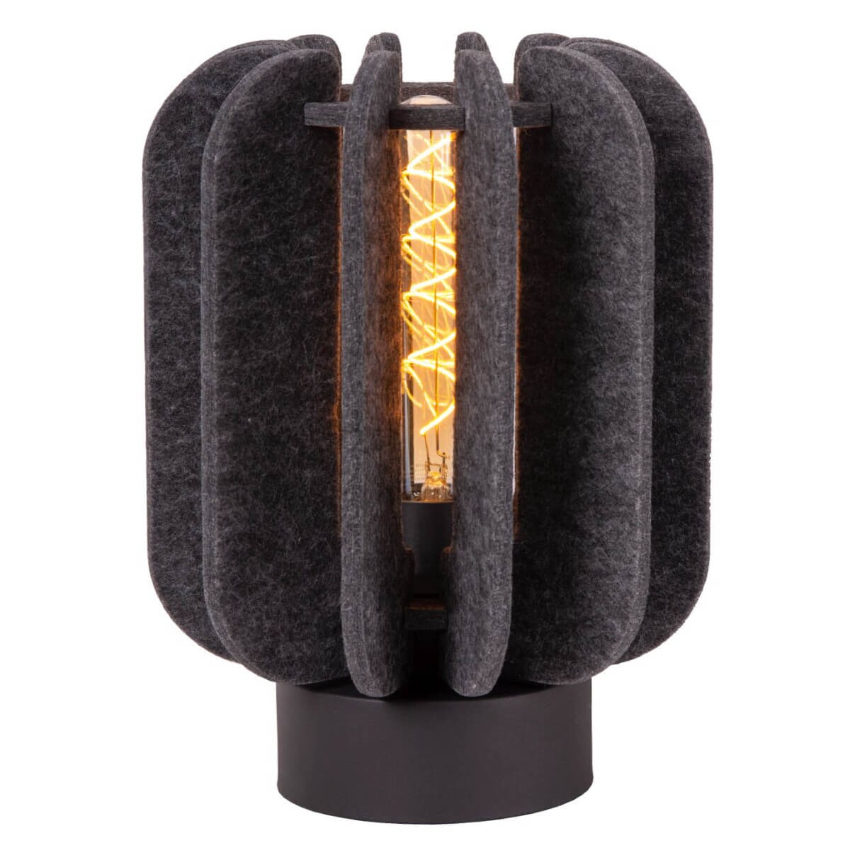 Lampka nocna z filcu Rafal 45592/01/36 Lucide czarna szara