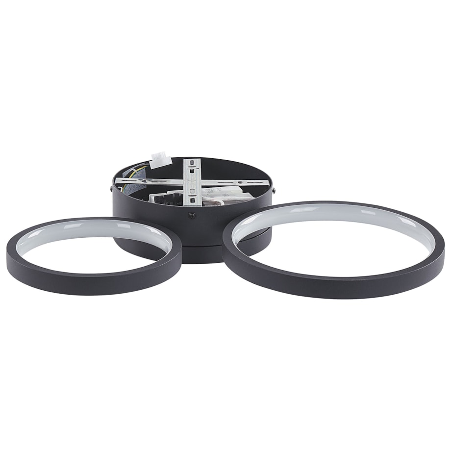 Lampa sufitowa LED metalowa czarna AGNAT