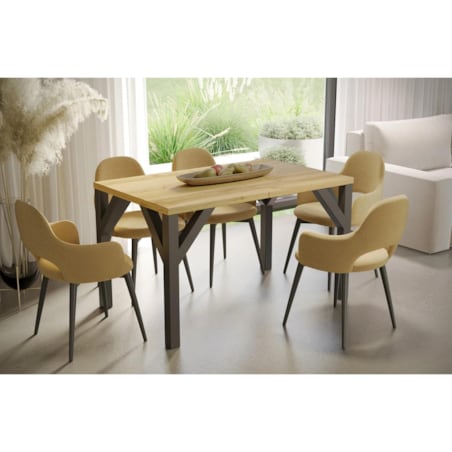 Stół rozkładany BALTIKA 130(240)x90 dąb natura