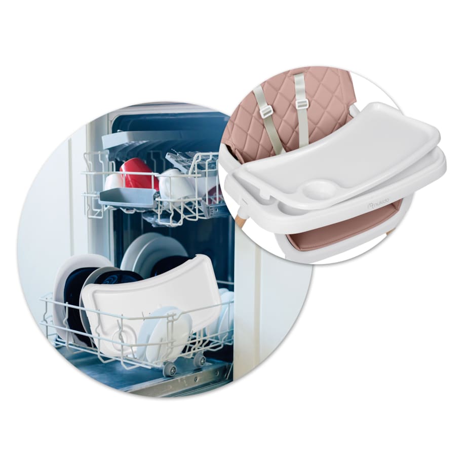 Krzesełko do karmienia dla dzieci fotelik 3w1 tacka Nukido