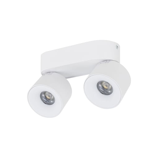 Lampa sufitowa LED TK Lighting SPARK DUO WHITE CCT 20W biała, podwójny reflektor spot regulowany 18171