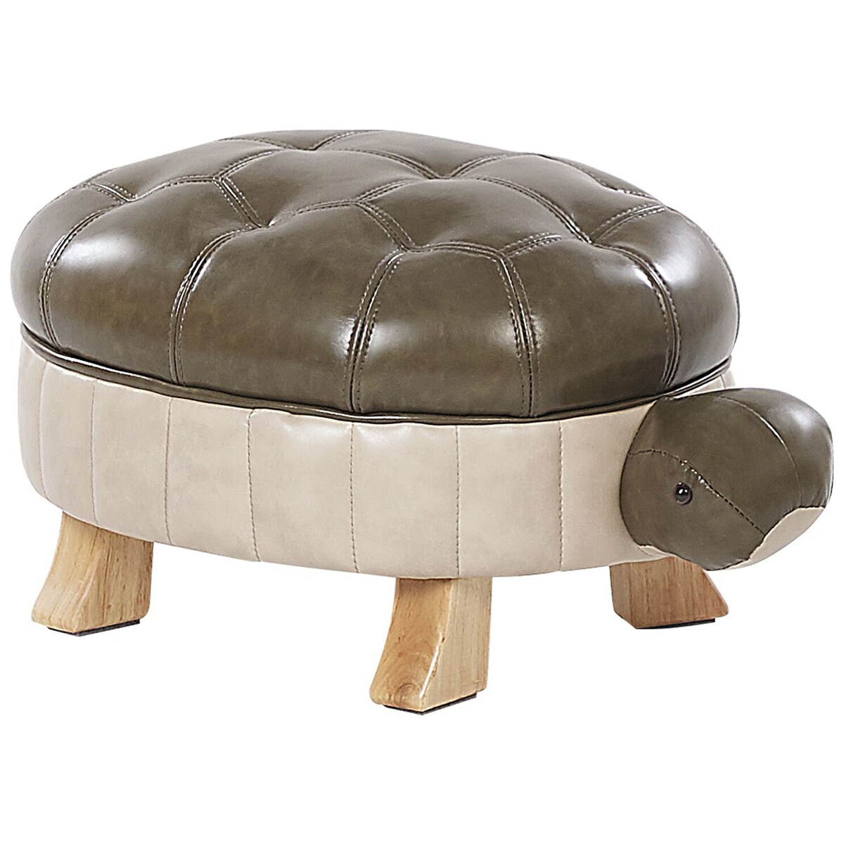 Pufa zwierzak TURTLE Ekoskóra Ciemnozielony Żółw
