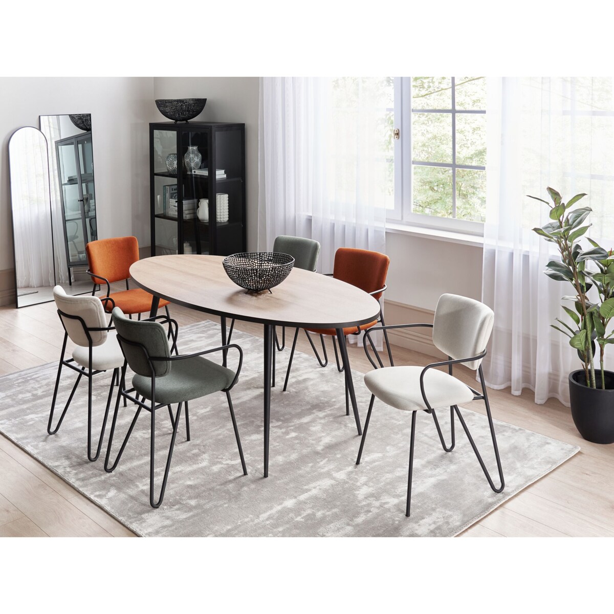 2 krzesła do jadalni kremowe ELKO