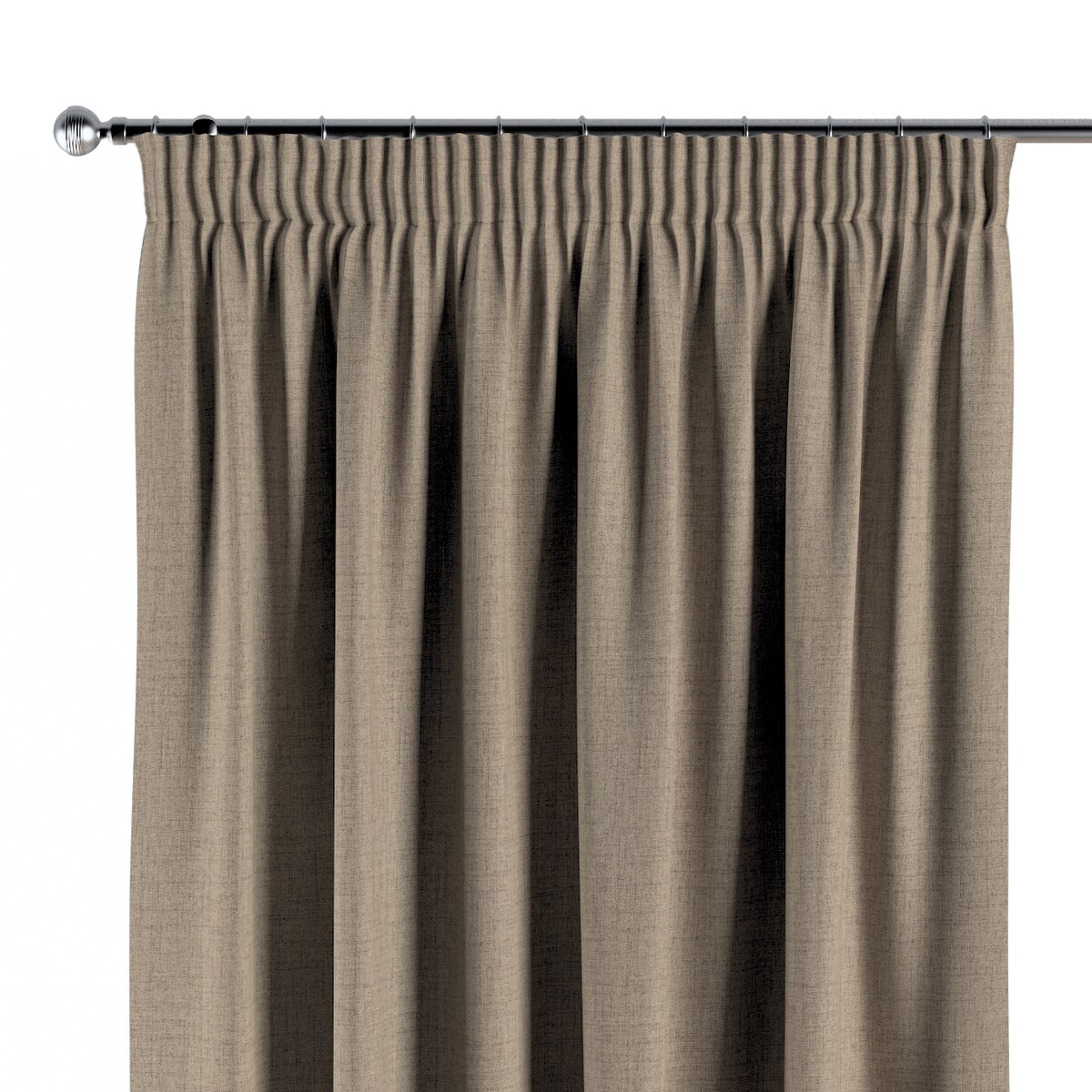 Zasłona na taśmie marszczącej 1 szt. 130x245 oliwkowobeżowy melanż