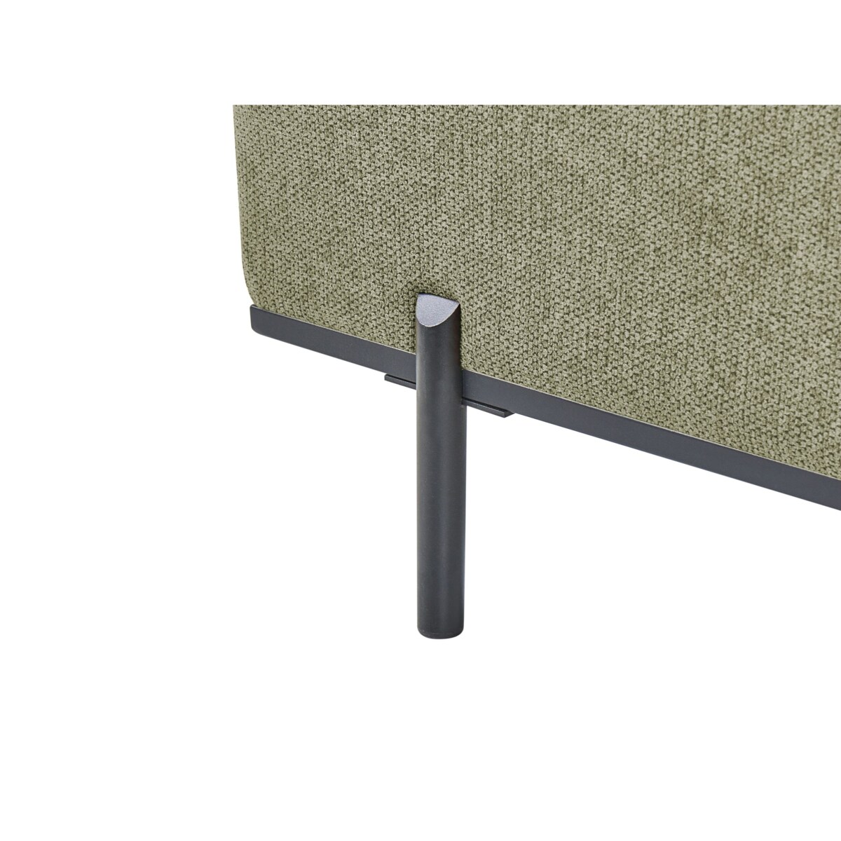 Szezlong SAVASSE Len syntetyczny Zielony