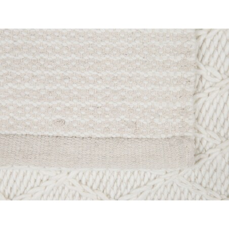 Dywan wełniany 140 x 200 cm złamana biel ERZIN
