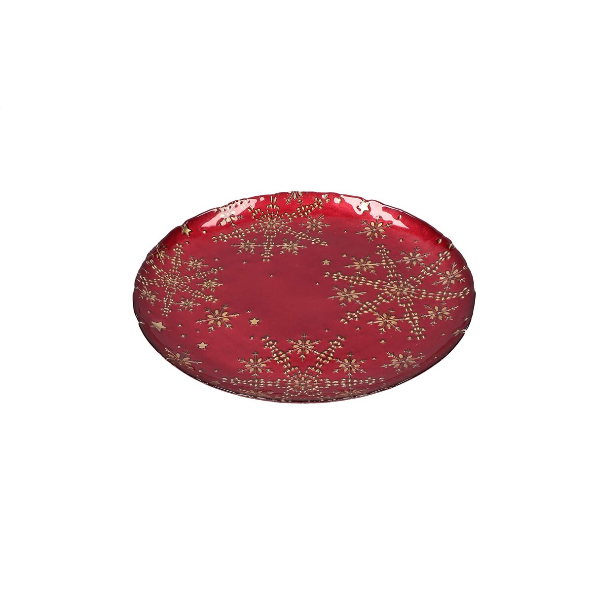 Talerz świąteczny Ilprimofiocco - Czerwony, 32 cm