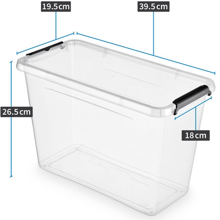 Pojemnik Plastikowy Pudełko Z Pokrywą Do Przechowywania Box Organizer 13L