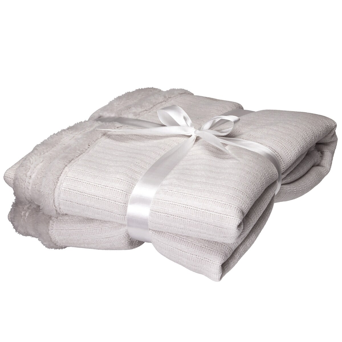 MIĘKKI KOC NARZUTA PLED NA ŁÓŻKO BARANEK SHERPA CIEPŁY 150x125 CM