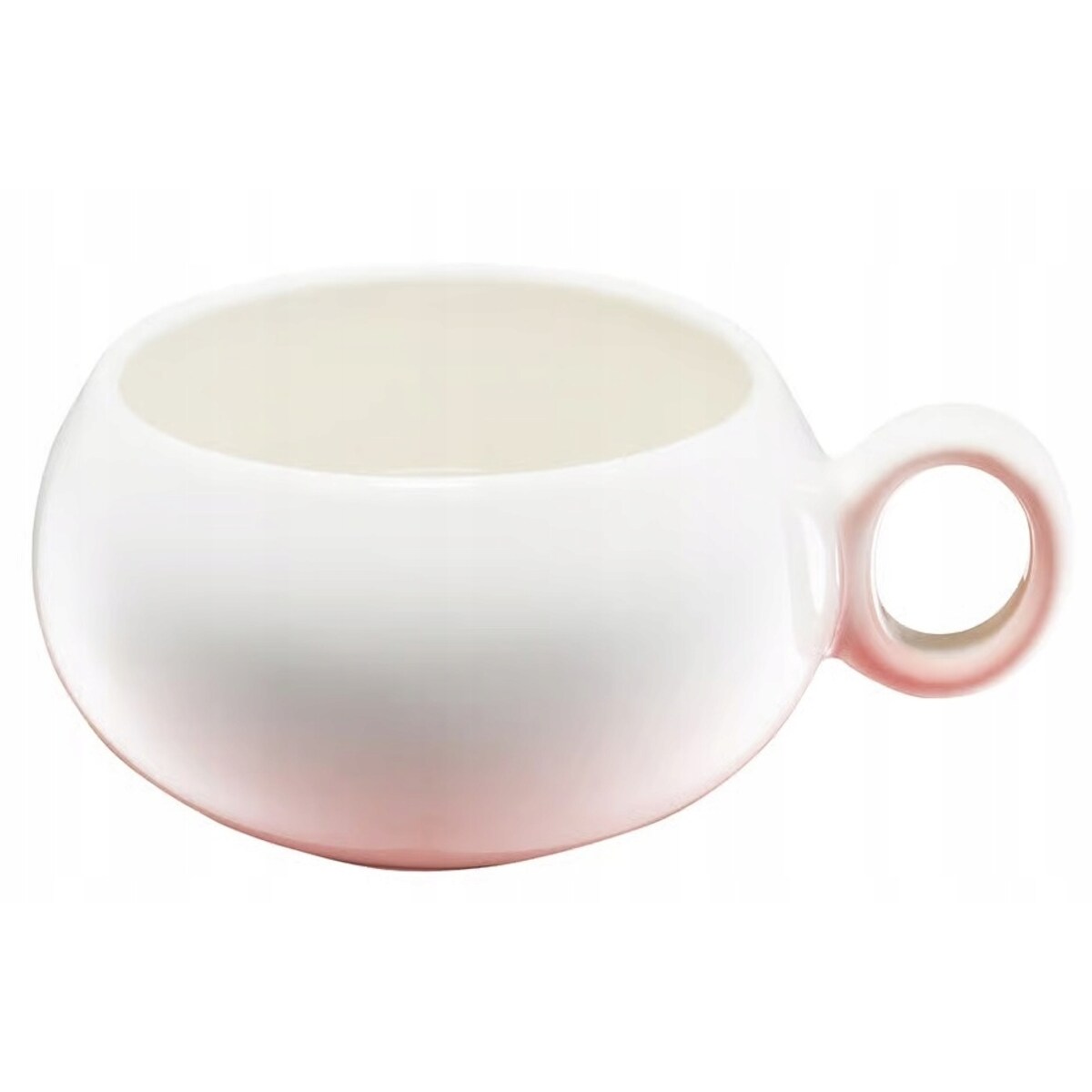 FILIŻANKA kubek CERAMIKA 2szt 400 ml na prezent kawę herbatę napoje różowa