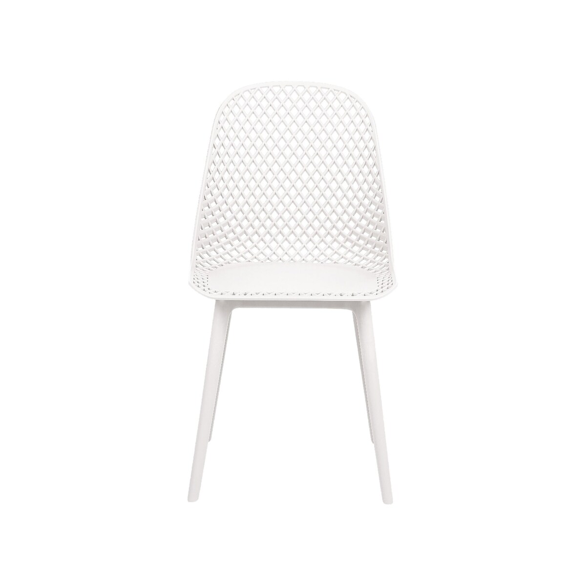 Zestaw 4 krzeseł do jadalni biały EMORY