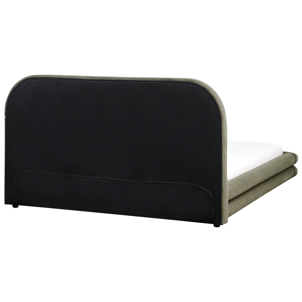 Łóżko Len syntetyczny LAVARDENS 160 x 200 cm Ciemnozielony