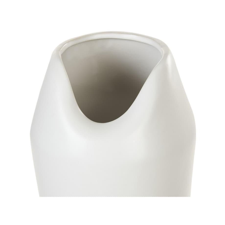 Wazon dekoracyjny kamionkowy 33 cm biały APAMEA