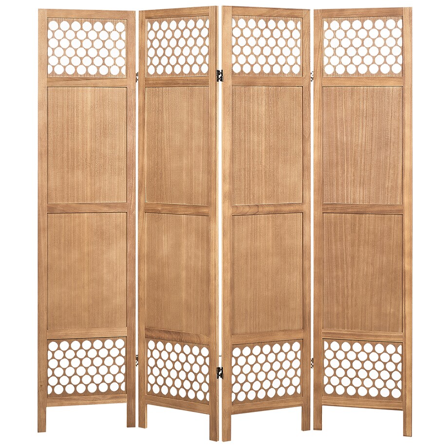 4-panelowy parawan pokojowy CERTOSA Jasnobrązowy 163 cm 170 cm