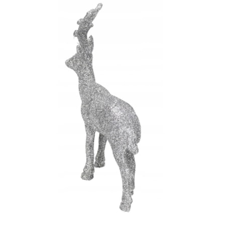 Renifer Z Brokatm Figurka Do Postawienia 13 Cm