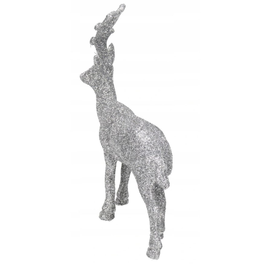 Renifer Z Brokatm Figurka Do Postawienia 13 Cm