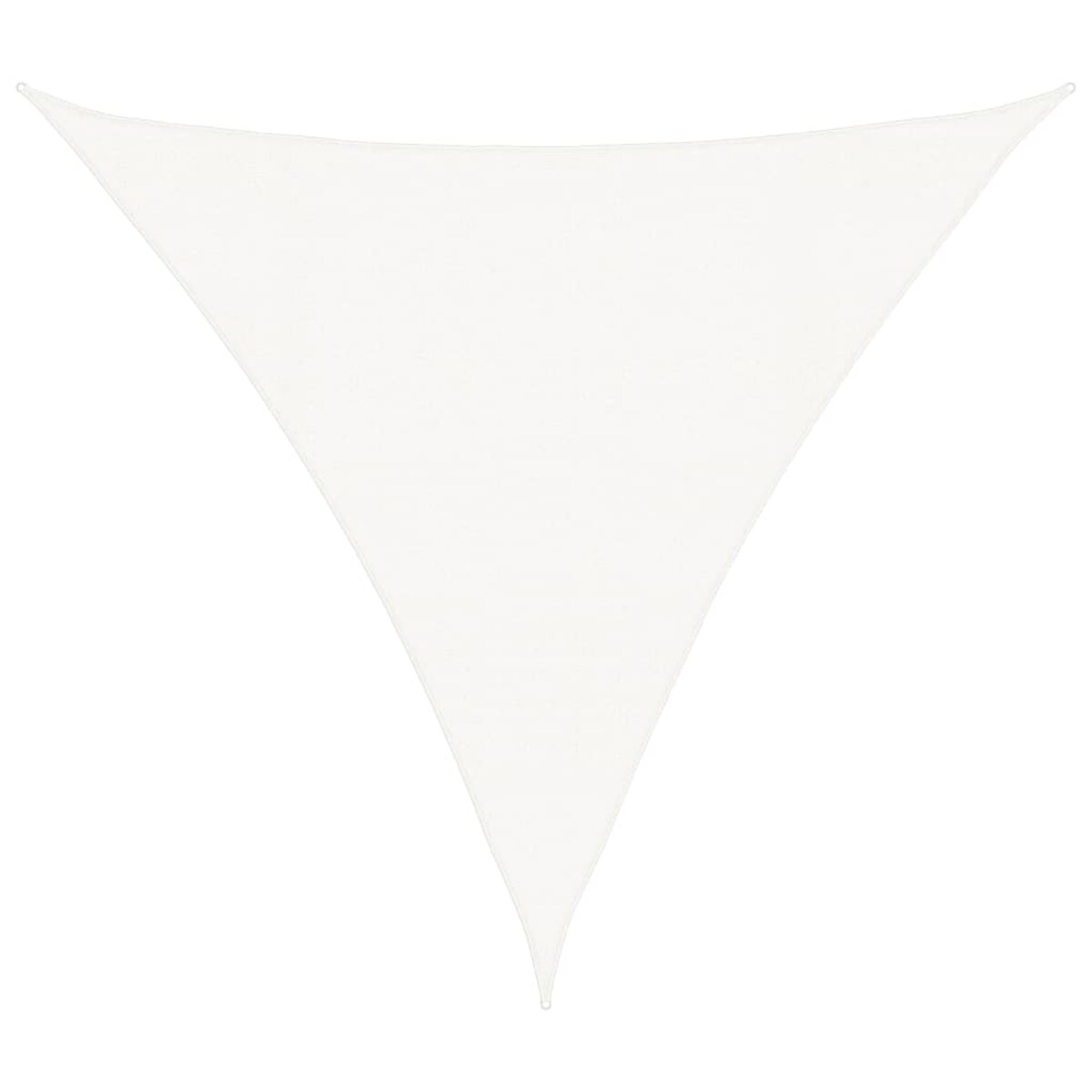 vidaXL Żagiel przeciwsłoneczny, 160 g/m², biały, 4x4x4 m, HDPE