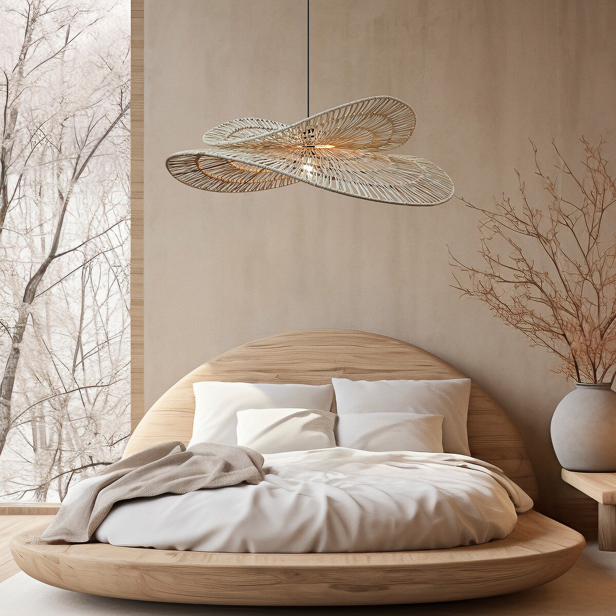 Lampa wisząca Light Prestige Raya drewno 1 x E27 1 szt.