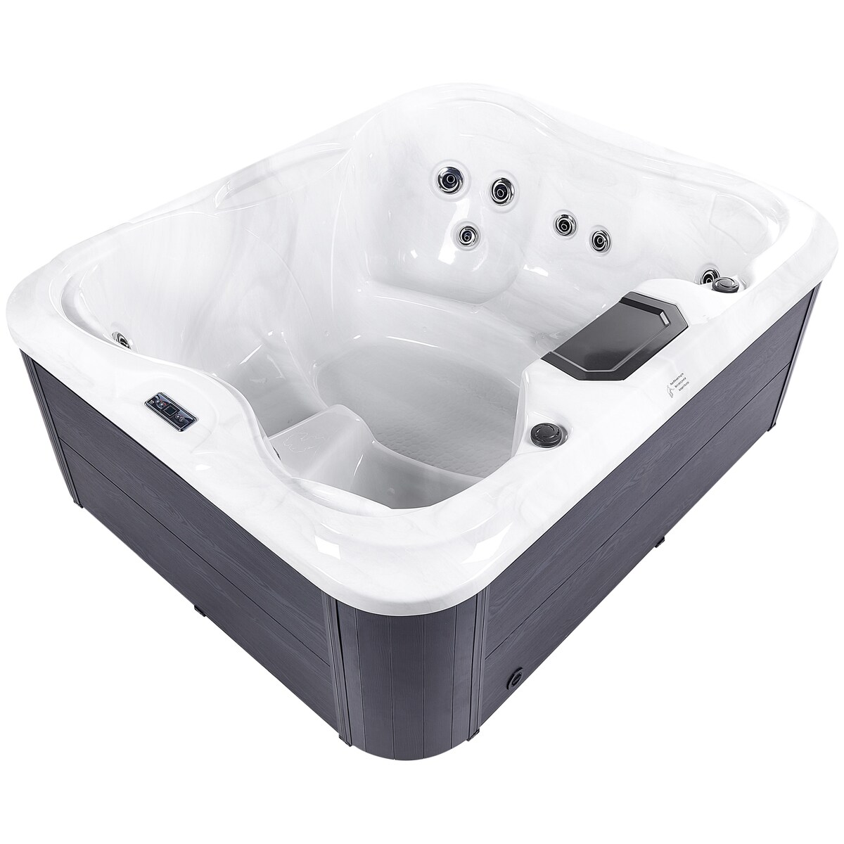 Wanna ogrodowa z hydromasażem LED ARCELIA Biały