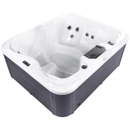 Wanna ogrodowa z hydromasażem LED ARCELIA Biały