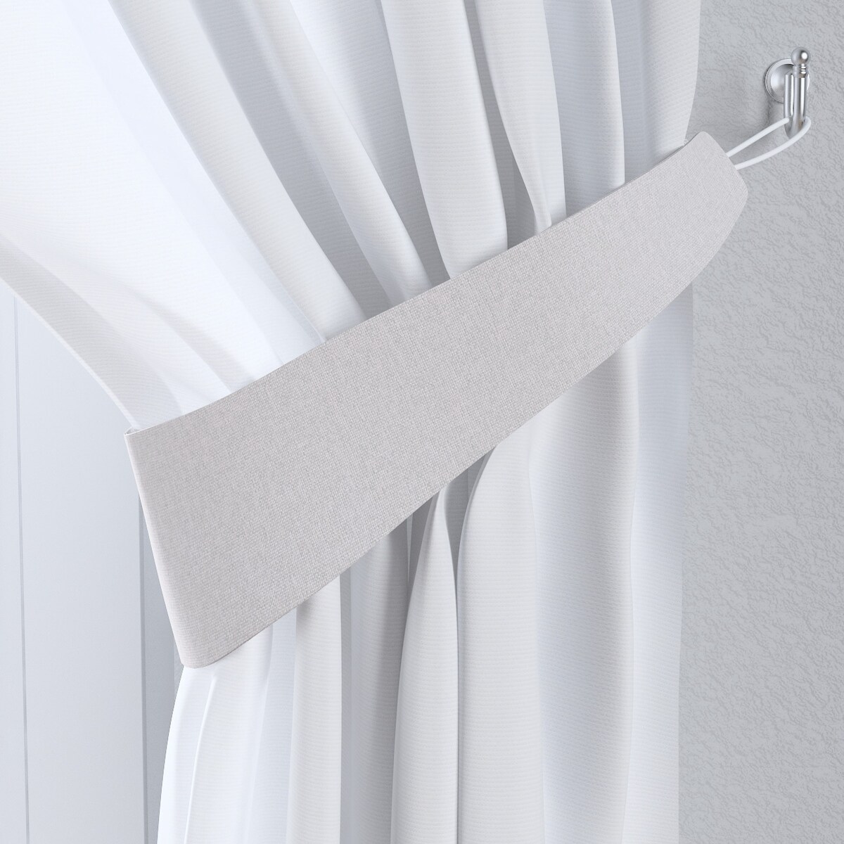 Podwiązka Victoria, szary, 12 x 70 cm, Blackout FR Premium