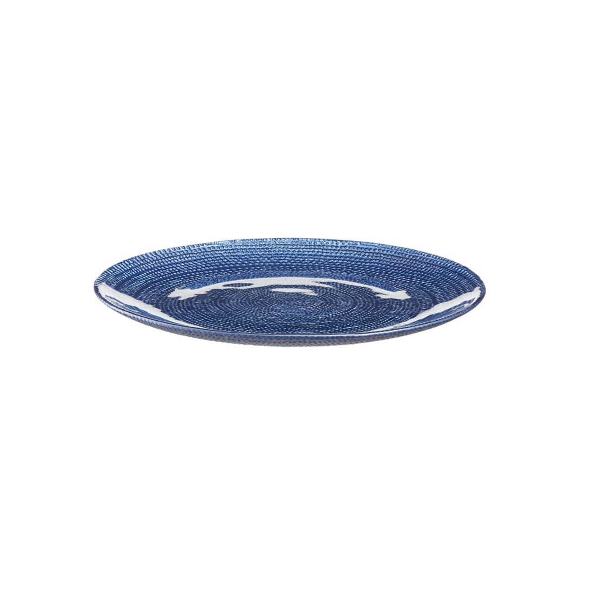 VILLA ITALIA Talerzyk deserowy szklany 21 cm BLU INCANTO
