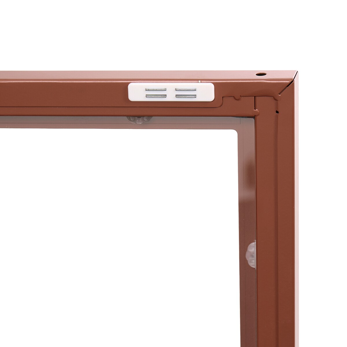 Szafka ze szklanymi drzwiami NEWPORT 115 cm Metal Złoty brąz