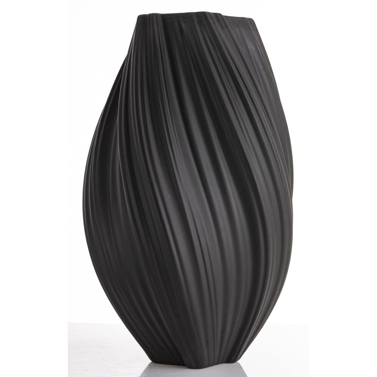 Wazon porcelanowy 34x18x18 cm MARIKO czarny