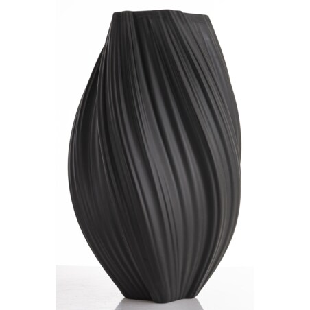 Wazon porcelanowy 34x18x18 cm MARIKO czarny