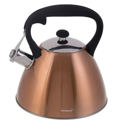 Czajnik stalowy z gwizdkiem 3.0L indukcja gaz miedziany KLAUSBERG