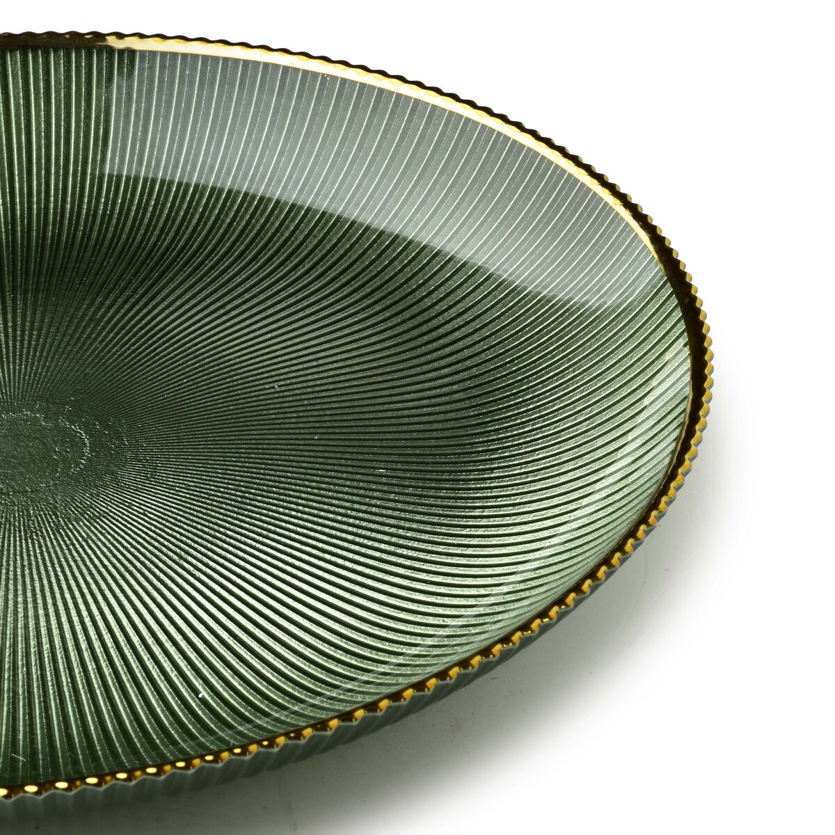 Talerz dekoracyjny szklany 31 cm GREENIE