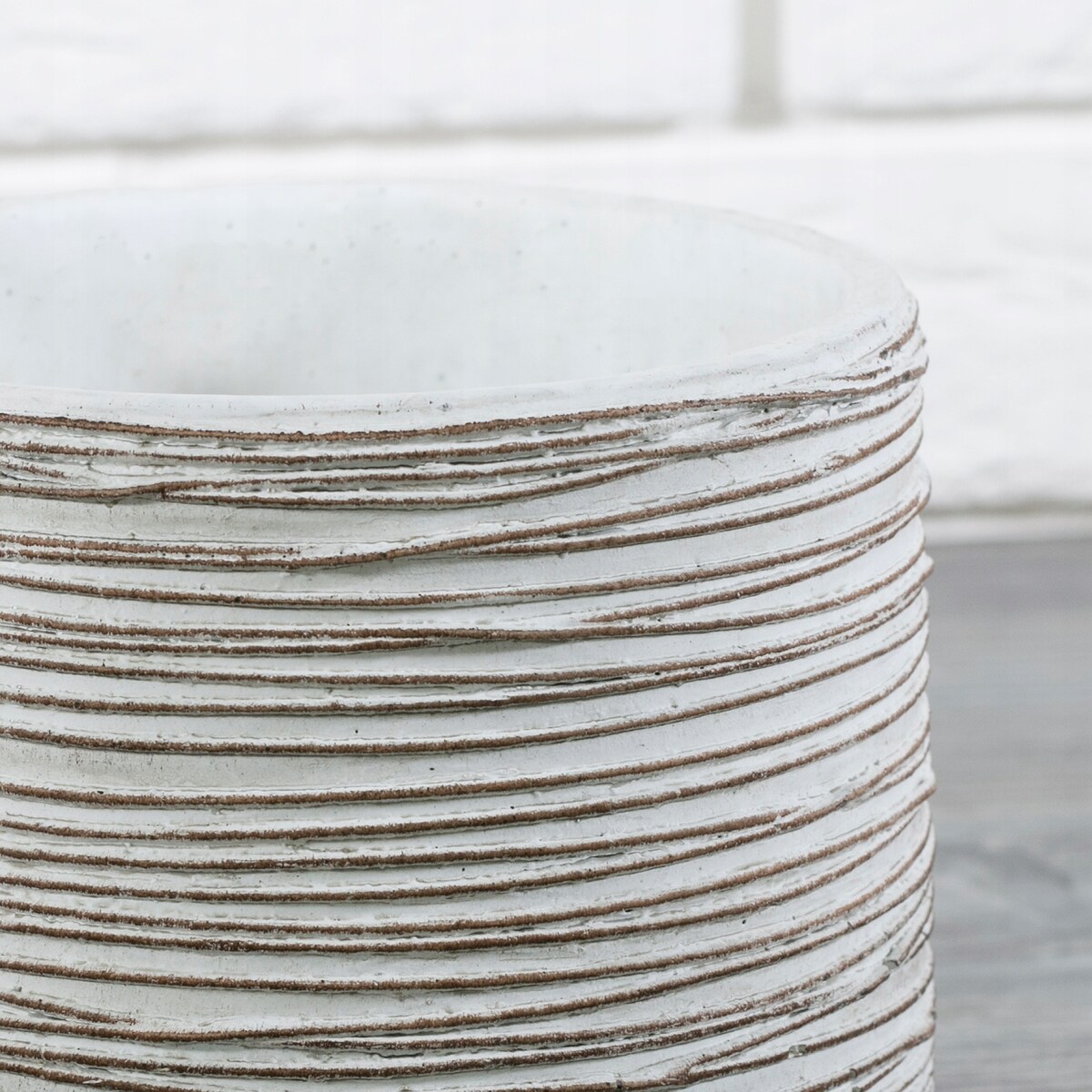 DONICA SKROCK betonowa biała śr. 14cm